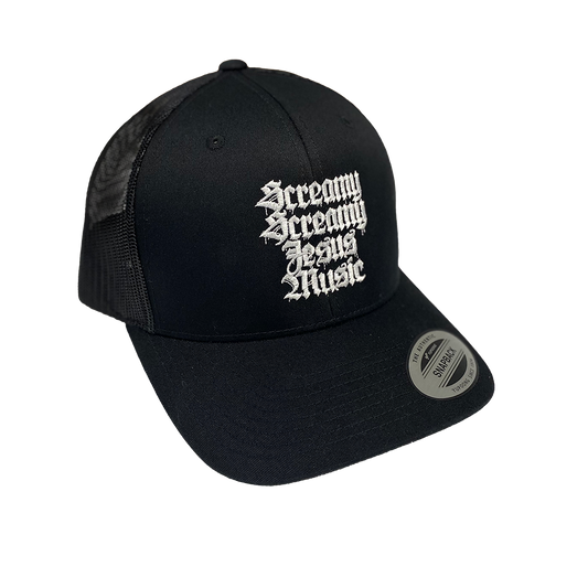 Kingdom Core - Screamy Screamy Jesus Music Embroidered Trucker Hat